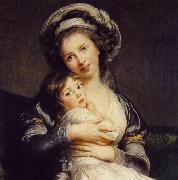 eisabeth Vige-Lebrun Turban with Her Child oil painting on canvas